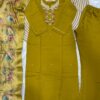 Pure fine 60/60 super dieing cotton fabric straight kurti with pant and dupatta - Image 6