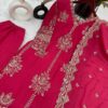 Sharara  Collection Pure Heavy Chinnon Silk Top-Bottom And Dupatta Set - Image 2