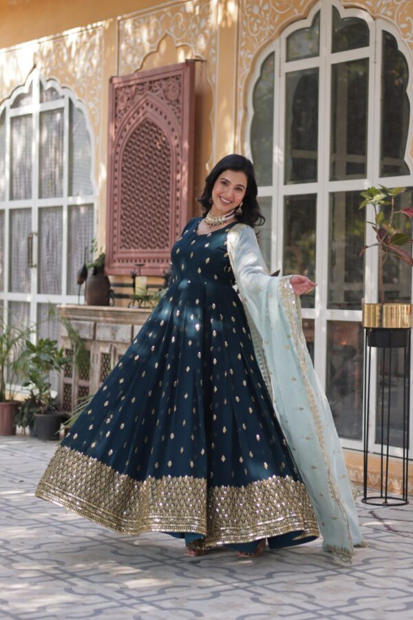 Premium Designer Readymade Gown - Image 6